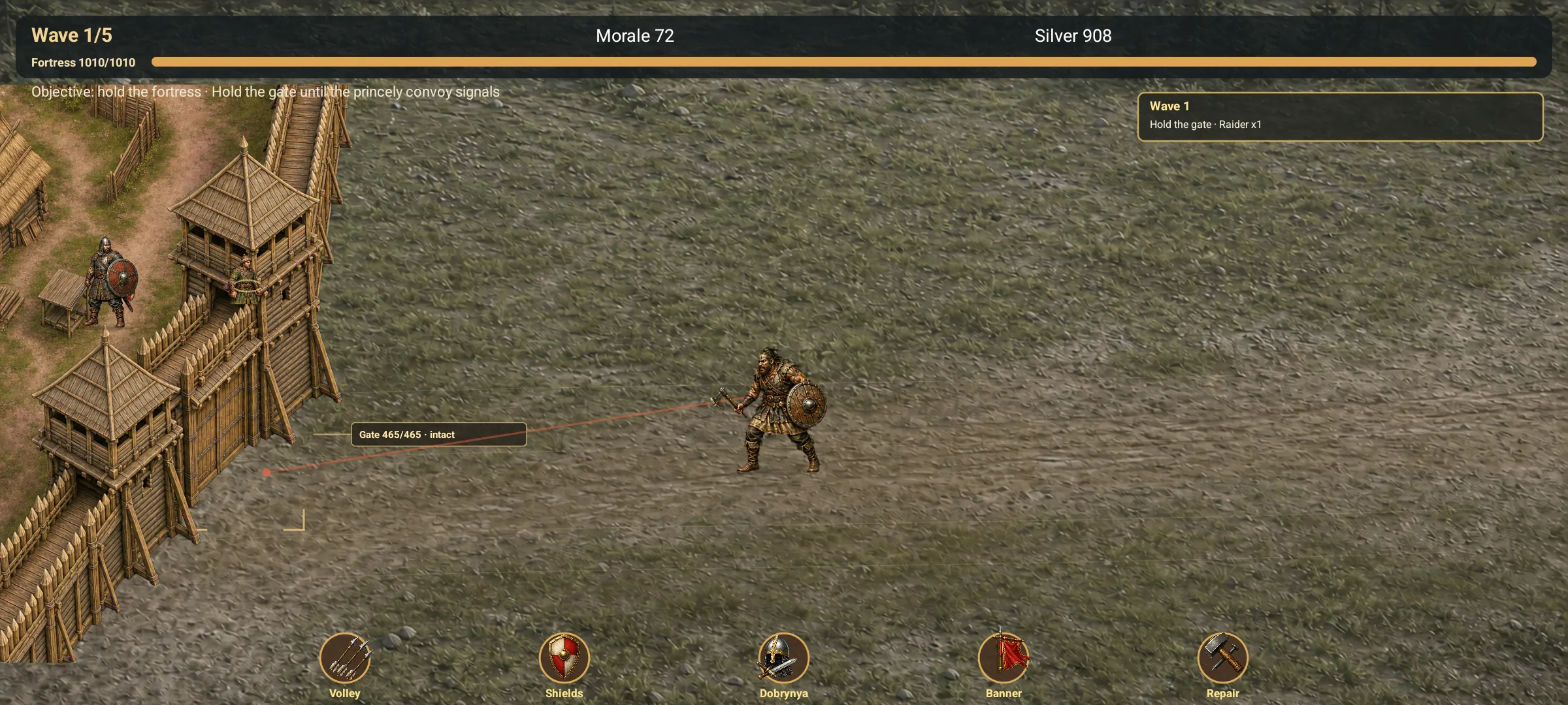Fortress defense battle in Russian Lands